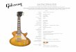 Tribute to Vintage Les Paul Guitars - images.gibson.com · PAF-inspired pickups give this impressive guitar classic looks and sound with an elegant, vintage touch. No