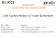 Data Confidentiality in Private Blockchain REDOCS 2017 · Data Confidentiality in Private Blockchain REDOCS 2017 Supervised by Aline Gouget, Gemalto Merve Sahin Eurecom Faiza Loukil