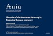 The role of the Insurance industry in financing the real ... · The role of the Insurance industry in financing the real economy Dario Focarelli ... selection of minibond portfolios