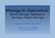 openstack storage antonacci - agenda.infn.it · Marica Antonacci - INFN Bari ! Scuola di Cloud Storage ! Bari, 3-6 Ottobre 2016 Storage in Openstack:! Block Storage, Ephemeral Storage,