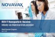 RSV F Nanoparticle Vaccine - novavax.com · Rate = 55/1000 Rate = 132/1000 All infants ≤ 6 Months old 1. ... • RSV is the most common cause of infant hospitalization in the US;
