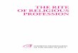 THE RITE OF RELIGIOUS PROFESSION - Overblogdata.over-blog-kiwi.com/.../ob_9cf5e3_rito-professione-inglese.pdf · Printed by Grafiche Aurora – Verona. Letter of presentation from