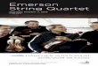 Emerson String Quartet - hancher.uiowa.edu · of the string quartet alive and relevant, Mr. Setzer is the mastermind behind the Emerson’s two highly praised collaborative theater