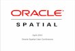 April 2010 Oracle Spatial User Conference · Integrating MapViewer with Primavera Project Management and Business Intelligence Applications April 2010 Oracle Spatial User Conference