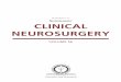 SUPPLEMENT TO NEUROSURGERY CLINICAL … · Preface The 58th Annual Meeting of the Congress of Neurological Surgeons was held at the Orlando Convention Center in Orlando, Florida from