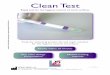 Clean Test - Liofilchem · Clean Test Rapid test for the hygiene control of work surfaces Þlchem.net Swab for detecting protein, fat and sugar residues for the hygiene control of