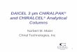 DAICEL 3 µm CHIRALPAK and CHIRALCEL Analytical Columnschiraltech.com/wp-content/uploads/2014/06/010-Daicel-3um-CHIRALPAK... · 3 µm DAICEL Packings Coated Phases CHIRALPAK® AD-3