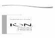 ION 7500 / ION 7600 Installation Guide ION 7600 7500 Installation... · installation instructions applic able to each hardware option. The ION 7500 / ION 7600 meter’s chassis ground