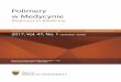 Polimery w Medycynie - polimery.umed.wroc.pl · Polimery w Medycynie Polymers in Medicine Ministry of Science and Higher Education – 9 pts. Index Copernicus (ICV) – 109.18 pts
