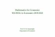 Mathematics for Economics MA/MSSc in ... - ss.kln.ac.lkss.kln.ac.lk/depts/econ/images/post/sema/rules 2019 sin.pdf · Mathematics for Economics MA/MSSc in Economics-2019/2020 Prof