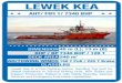 lewek kea - EMAS Offshore · LEWEK KEA AHT/ FIFI 1/ 7340 BHP DIMENSION DECK AREA BHP / BP7340 BHP / 120 T 240 m2 150 T Pull / 225 T Brake LRS AH/TOWING WINCH CLASS Lewek Kea is a