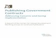 Publishing Government Contracts - Center For Global ... · Thanks to Nancy Birdsall, Frank Anthony Fariello, Krzysztof Izdebski, Richard Messick, ... PUBLISHING GOVERNMENT CONTRACTS: