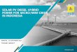 SOLAR PV DIESEL HYBRID POWER FOR MICRO/MINI GRIDS … · solar pv diesel hybrid power for micro/mini grids in indonesia jakarta, 15 september 2017 tohari hadiat
