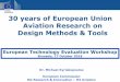 30 years of European Union Aviation Research on Design ... 2-4 TE... · High OPR - LP ENOVAL General aviation ESPOSA Systems & Equipment Electromagnetic environment HIRF SE Electrical