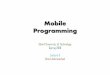 Mobile Programming - Sharifce.sharif.edu/courses/94-95/2/ce327-1/resources/root/Lecture Notes... · Mobile Programming Sharif University of Technology Spring 2016 Lecture 3 Omid Jafarinezhad