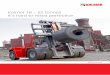 Kalmar 18 – 52 tonnes It’s hard to resist perfection · getting frustrated on bad instrumen-tation, lever location or an uncom-fortable seat. Ergonomics finally means a fit driver