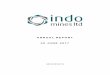 Indo Mines 2017 Annual Report · Rajawali Group which he retired from at the end of June 2014. He served as a member of the Board of Directors of PT. Rajawali Corpora from 2005 until