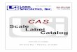 CAS Scale Labels for CAS LP-1000, CAS LP-1000N, CAS LP-II ..._LP-II,_CL5000,_LP-1000N.pdf · CAS Contents Page Scale Labels for the CAS LP-1000 Scale Labels for the CAS LP-1000N Scale