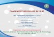 PLACEMENT BROCHURE 2016-17 - Chandrashekhar Azad ...csauk.ac.in/biodata/BrocherAllPages2017.pdf · PLACEMENT BROCHURE 2016-17 Department of Agri-Business Management ... The opening