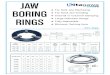 JAW BORING RINGS For Soft Jaw Machining For Hard Jaw Grinding Internal or External Clamping Large Diameter Range Fully adjustable Minimum Setting time KTL Type KJB Type Part Number