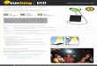 Product Overview - Sun King Eco - ARTI Energy lamps using cheaper, short-lifetime lead-acid or Ni-Cad batteries, Sun KingTM Eco’s battery lasts for five years before replacement