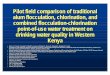 Pilot field comparison of traditional alum flocculation ...web.mit.edu/watsan/KenyaInfo/2.  Research in Kenya on Diarrhea... · Proportion waters with