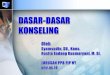 counseling is a personal, face to face - staffnew.uny.ac.idstaffnew.uny.ac.id/upload/132297302/pendidikan/A.5b.Dasar-dasar...how tro solve future prblems and meet future needs (individual