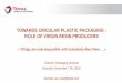 TOWARDS CIRCULAR PLASTIC PACKAGING : ROLE OF .TOWARDS CIRCULAR PLASTIC PACKAGING : ROLE OF VIRGIN