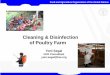 Cleaning & Disinfection of Poultry Farm · Food and Agriculture Organization of the United Nations Cleaning - is a two-step process step 1. Dry cleaning • Using a broom, brush,