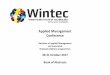 Applied Management Conferenceresearcharchive.wintec.ac.nz/6080/1/CBITE Book of Abstracts 2017b... · 9.30am Dagang Xu Effective operations management for selling fresh produce in