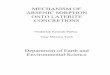 MECHANISM OF ARSENIC SORPTION ONTO LATERITE CONCRETIONS · ARSENIC SORPTION ONTO LATERITE CONCRETIONS Frederick Kenneh Partey New Mexico Tech Department of Earth and Environmental