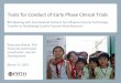 Tools for Conduct of Early Phase Clinical Trials and timeline chart for seasonal flu phase 1 2014 2015 2016 Prepare for Ph1 clinical trial Prepare clinical documents Define clinical
