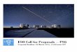 Call for Proposals - ESO · Call for Proposals ESO Period 96 Proposal Deadline: 26 March 2015, 12:00 noon Central European Time ... the four UTs. These proposals will be evaluated