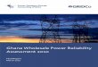 Ghana Wholesale Power Reliability ... - gridcogh.com · Ghana Power Reliability Report 2010 vii Privileged and Confidential This report is intended to present the outlook for Ghana’s