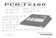 ELECTRONIC CASH REGISTER PCR-T2100 & Contents 3 E Welcome to CASIO Cash Register! Congratulations upon your selection of a CASIO Electronic Cash Register, which is designed to provide