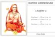 KATHO UPANISHAD · Valli 1 – Verse 1 : ( Important Powerful Mantra ) The self-existent (Brahma) ... • This is play of Maya. b) Parang Pashyati Na Antaratman :