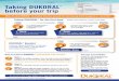 Taking DUKORAL before your trip · 2018-02-20 · Taking DUKORAL ® before your trip Do not eat or drink 1 hour before and 1 hour after taking DUKORAL ... *A single-dose DUKORAL®