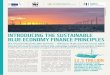 Sustainable Blue Economy Principles Brochure - ec.europa.eu · INTRODUCING THE SUSTAINABLE BLUE ECONOMY FINANCE PRINCIPLES 2018 HOW WERE THE SUSTAINABLE BLUE ECONOMY FINANCE PRINCIPLES