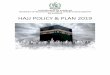 GOVERNMENT OF PAKISTAN MINISTRY OF RELIGIOUS …hajjinfo.org/hajj/uploads/HajjPolicy2019.pdf · government of pakistan ministry of religious affairs & interfaith harmony hajj policy