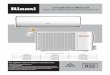 Split Type Wall Mounted Air Conditioner - rinnai.com.au · Rinnai 6 Split AC IM OPERATION DO NOT let the air conditioner run for extended periods when the humidity is very high or