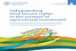 Safeguarding land tenure rights in the context of ... · GOVERNANCE OF TENURE 4 technical guide Safeguarding land tenure rights in the context of agricultural investment A technical