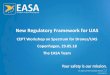 New Regulatory Framework for UAS - cept.org 2 EASA Presentation for CEPT... · • UAS operator registration number and UA unique serial number • UA take off position • UA current