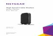 High Speed Cable Modem - Netgear · 4. 1. Hardware and Internet Setup. 1. The NETGEAR CM400 High Speed Cable Modem provides a connection to high-speed cable Internet with speeds up