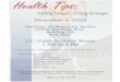 Health Tips document provides information on the upcoming event for Living Longer / Living Stronger on December 2, 2008. Keywords tips, events, florida, Bay Pines, veteran Created