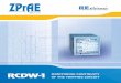 RCDW-1 - ZPrAE fileThe RCDW-1 relay has one input element and one internal resistor shunting the power breaker. The The input element is equipped with: LED indicating the state of