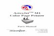 AstroJetTM M1 Color Page Printer - Astro Machine · AstroJetTM M1 Color Page Printer Parts Manual ASTRO MACHINE CORP. 630 Lively Blvd. ... (Z3/Z4/MR PRINT ENGINE) 32 CONSUMABLES,