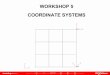 WORKSHOP 5 COORDINATE SYSTEMS - FSB Online · GRID entries are blank which means the basic coordinate system (coordinate system 0) is used here. Field 3 Field 7. WS5-13 NAS120, Workshop