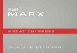 “The appearance in this series of William Dennison’s ... · “The appearance in this series of William Dennison’s volume on Karl Marx, both the man and his thought, is a timely