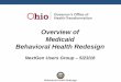 Overview of Medicaid Behavioral Health Redesign · » Align all Medicaid behavioral health services with national coding standards » Revise current service coding structure: discontinue