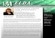 Greetings from INSIDE the President THIS ISSUE - ELDA · 2016-06-24 · ELDA CONFERENCE APPROACHING LAY ... CHURCHES AND MORE... Greetings from the President Linda Fairbanks “How